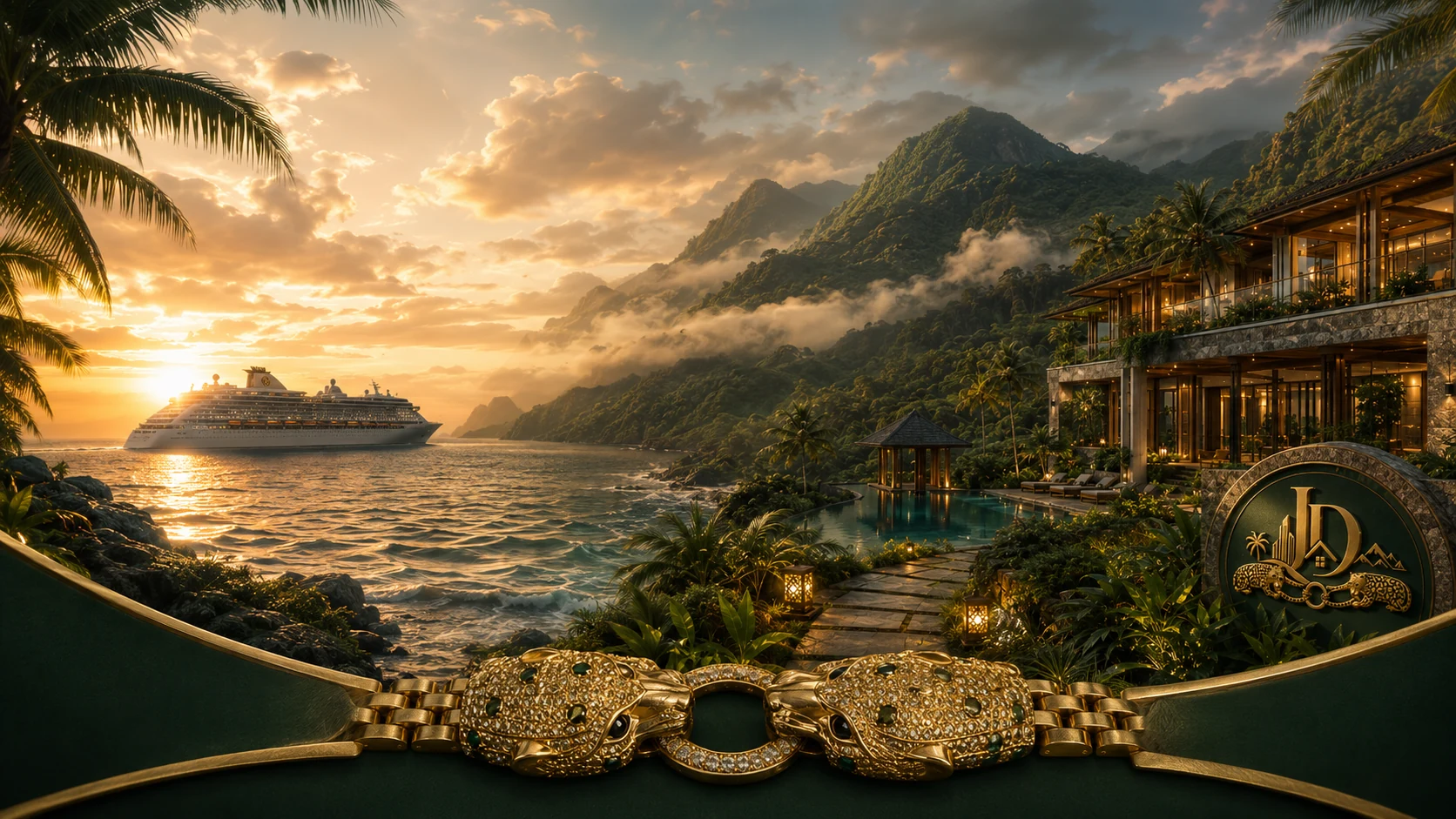 Joland Dreams luxury brand identity and double-leopard emblem